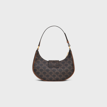 AVA TRIOMPHE SOFT BAG IN TRIOMPHE CANVAS AND CALFSKINTAN